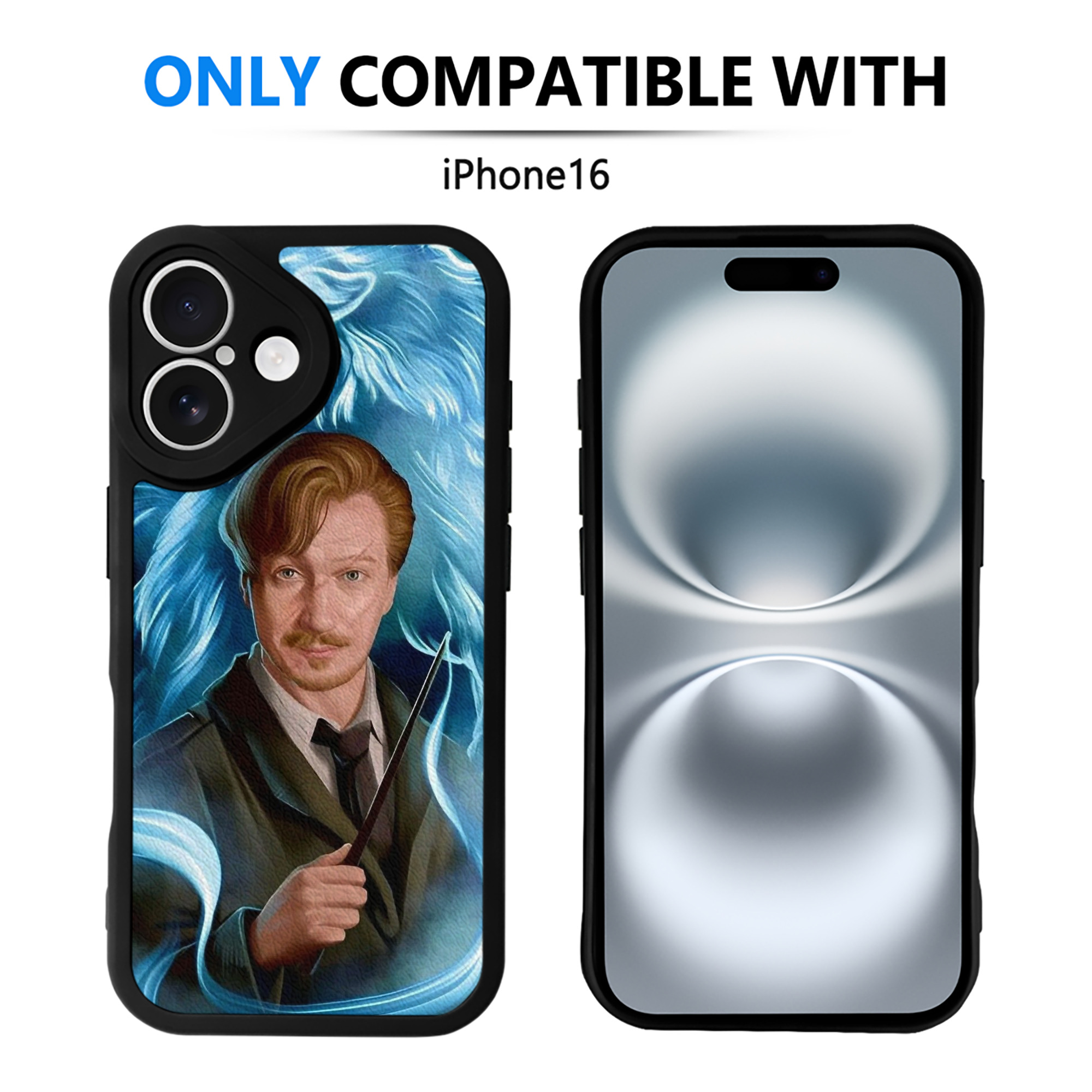 （画像用） Harry Potter ハリー・ポッターシリーズ 【iPhone 16シリーズ対応】シリコンスマホケース（レザー調） 材質：シリコン